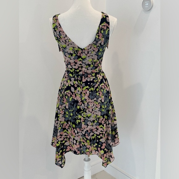 BCBG MaxAzria  Jessica Floral Asymmetrical Dress Size 0 - Picture 5 of 10